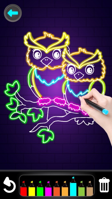Coloring Glitter Numbers Screenshot