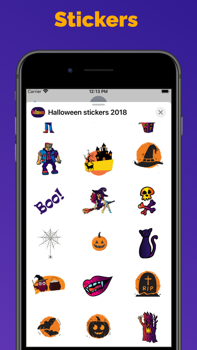 Screenshot #2 pour Halloween stickers and emoji