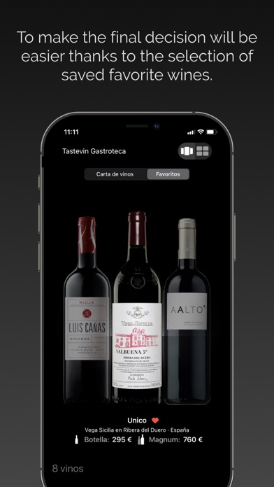 Wine Advisor for restaurants Screenshot