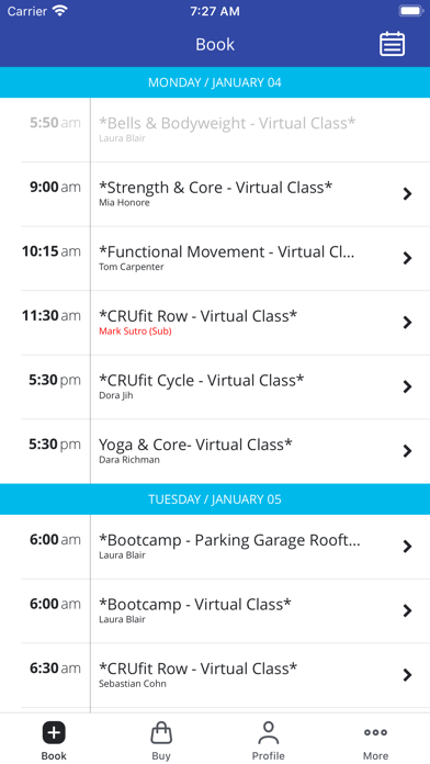 CRUfit Screenshot