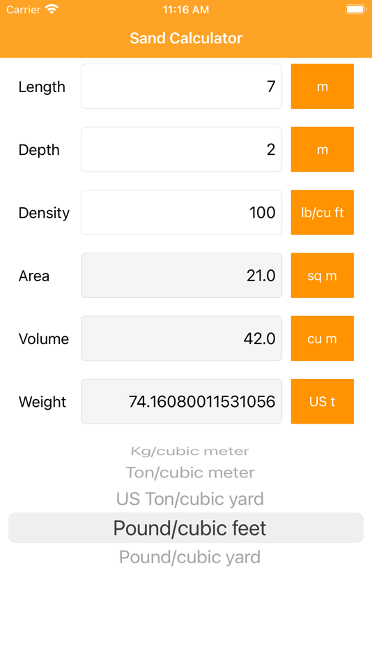 #4. Sand Calculator (iOS) 由: Anna Filobok