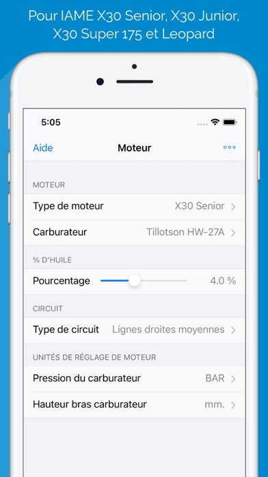 Screenshot #3 pour Carburation pour IAME moteurs