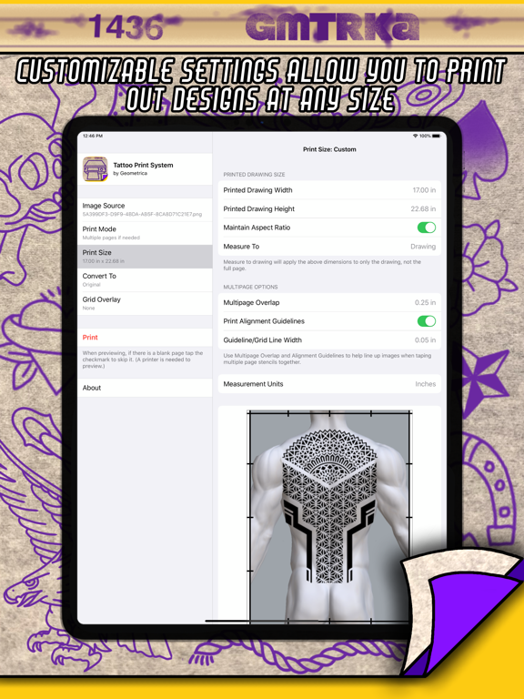 Screenshot #6 pour Tattoo Print System