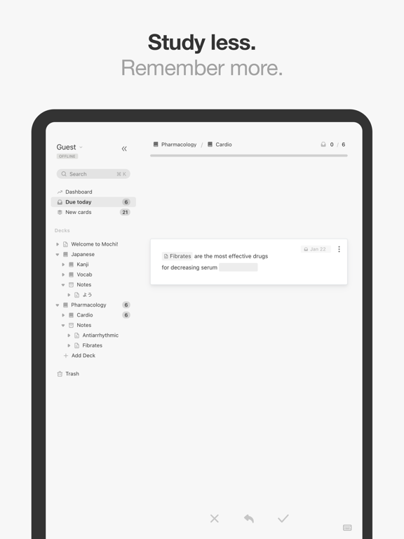 Screenshot #4 pour Mochi - Flashcards and notes