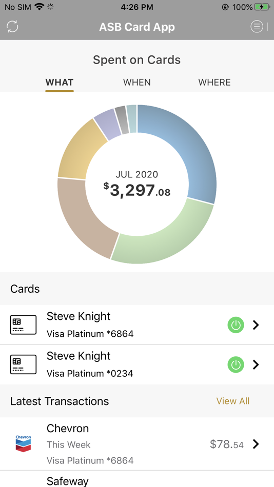 #1. ASB Card App (iOS) 由: American State Bank - Sioux Falls