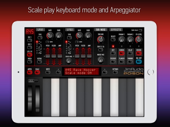 Poison-202 Vintage Synthesizer iPad app afbeelding 4