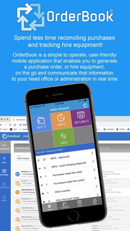 OrderBook - Purchase orders