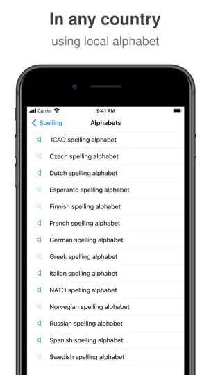 Capture d'écran de Phonetic Alphabet For Spelling sur iPhone 2
