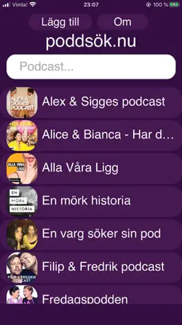 Game screenshot Poddsök.nu apk