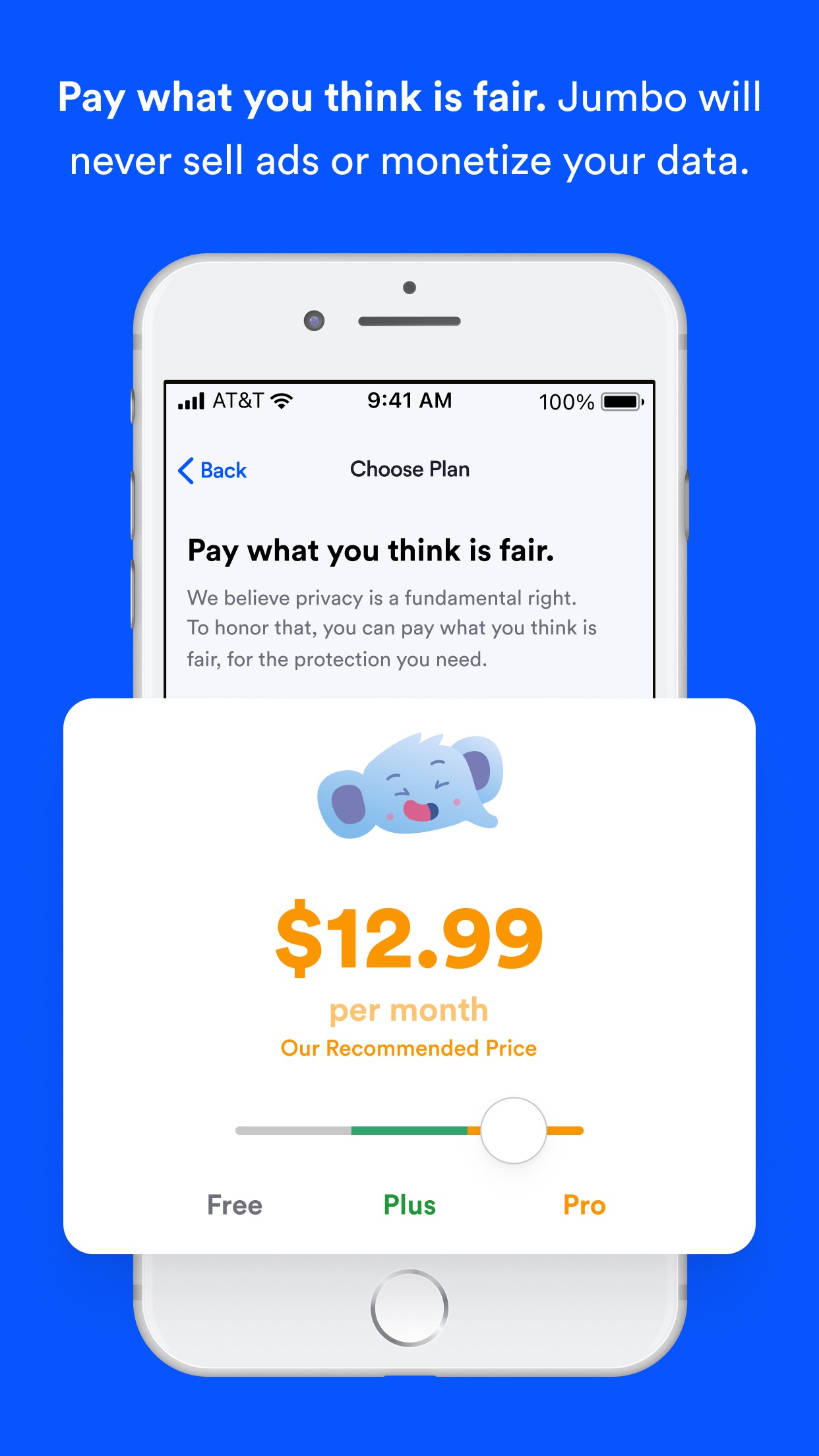 Screenshot do app Jumbo: Privacy + Security