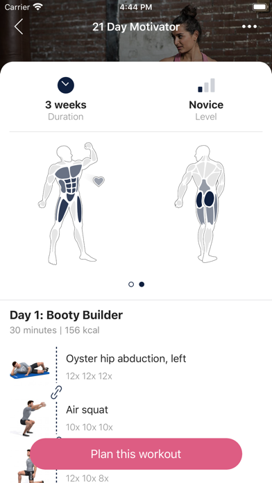 Four Friends Fitness Screenshot