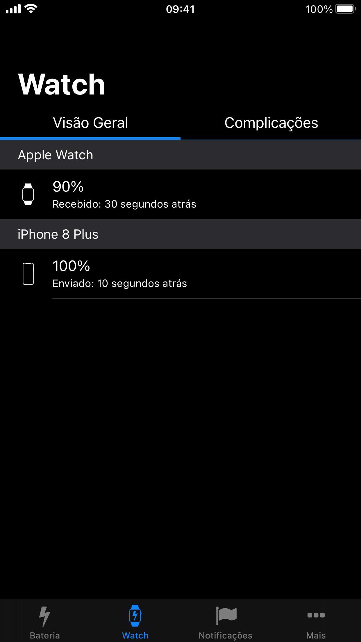 Screenshot do app Battery Life