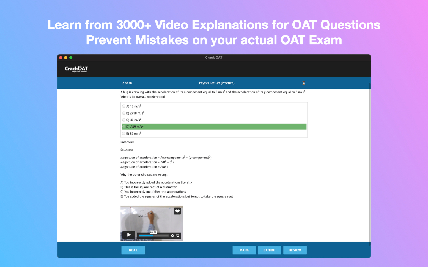 Crack OAT Optometry Test Prep