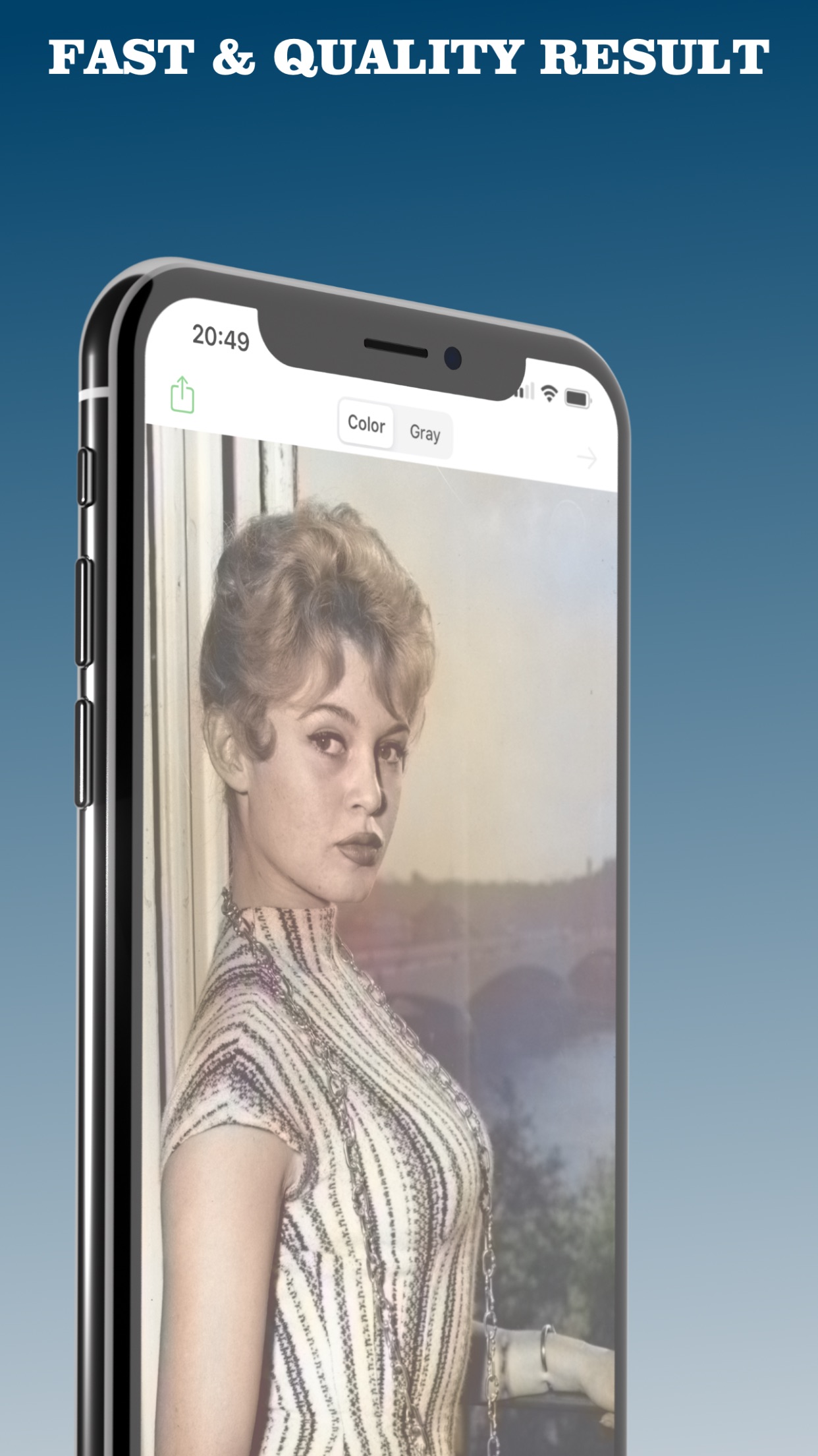 Screenshot do app Colorize - Improve Old Photos