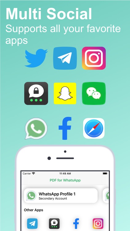 PDF for WhatsApp: Multi Login screenshot-0