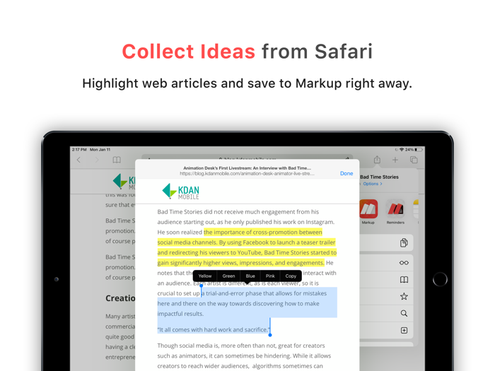 Markup – Highlight and Annotate