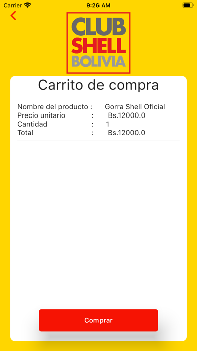 Shell Club Bolivia Screenshot