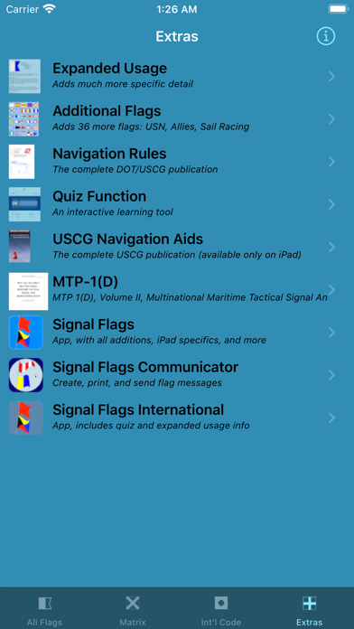 Signal Flags Info Screenshot