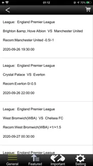predictions result-football iphone screenshot 2