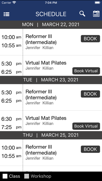 Spark Pilates Screenshot
