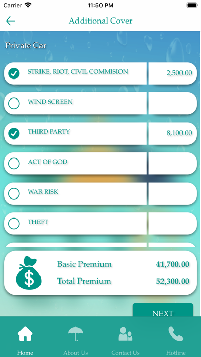 EFI General Insurance Screenshot