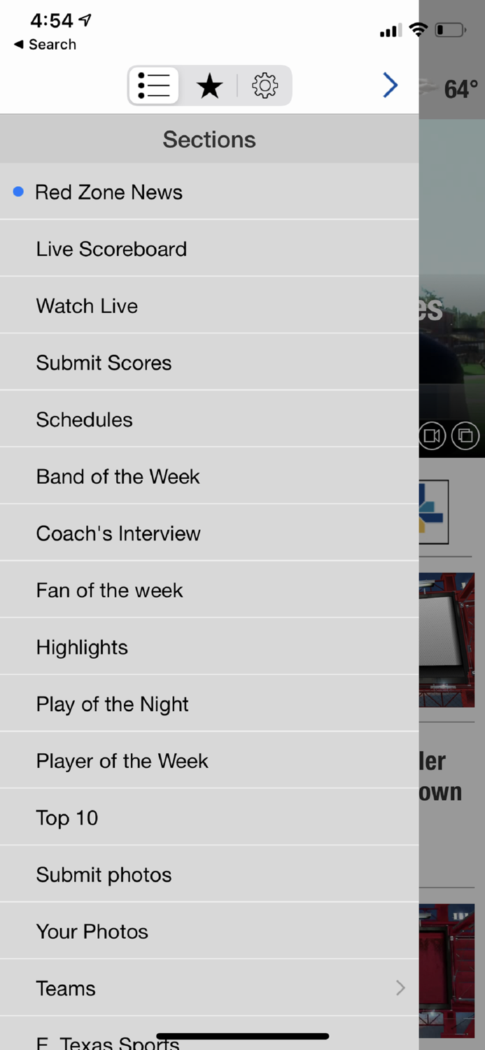 KLTV and KTRE Red Zone
