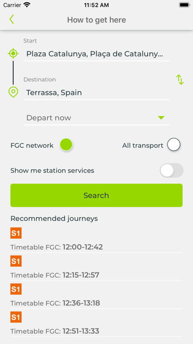 FGC: horario, zonas, tarifas Screenshot