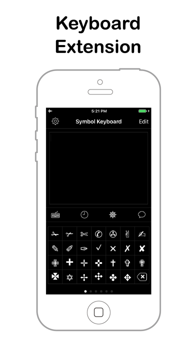 Screenshot #2 pour Symbol Keyboard for Message