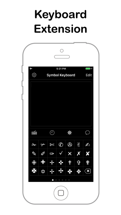 Symbol Keyboard for Message Screenshot