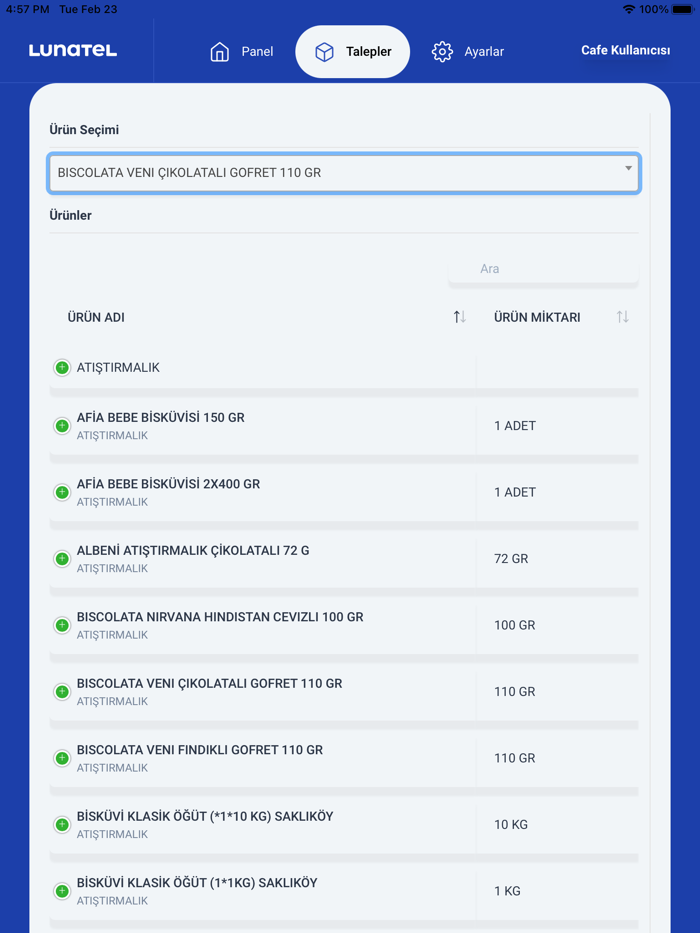 Lunatel - Tedarik Portalı