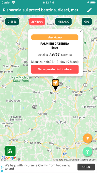 Risparmia sui prezzi benzina Screenshot