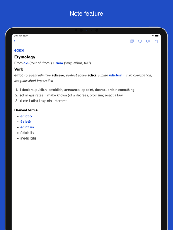Dictionary of Latin Language iPad screenshot 7 - Reference app