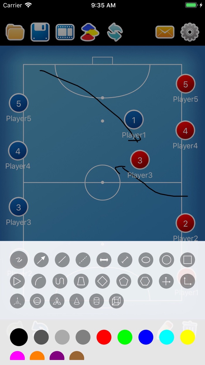 Coach tactic board Futsal