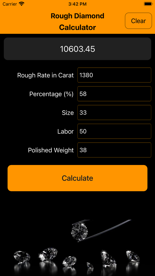 #3. Rough Diamond Calculator (iOS) 由: Gorasiya Vishal Nanjibhai