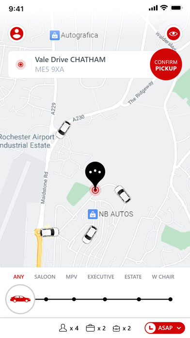 Medway Taxis. Screenshot
