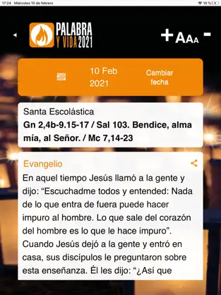 Screenshot 1 Palabra y Vida 2021 iphone