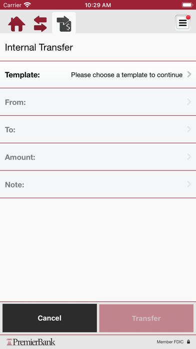 PremierBank Business Mobile Screenshot