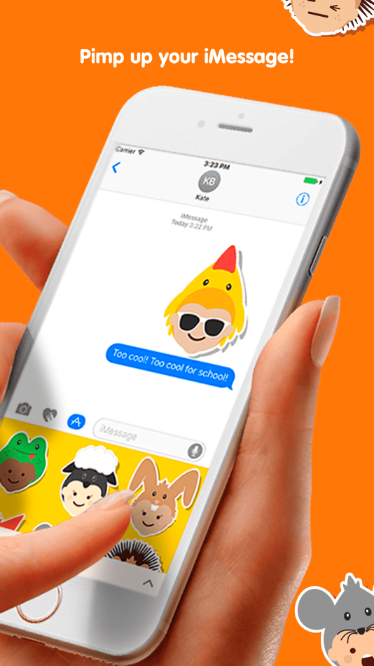 #2. Ibbleobble Face Stickers (iOS) 由: KidDotCo