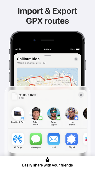 Bike Tracker & Cycling App Screenshot