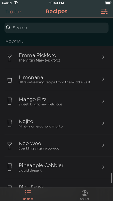 Drinktionary: cocktail recipes Screenshot