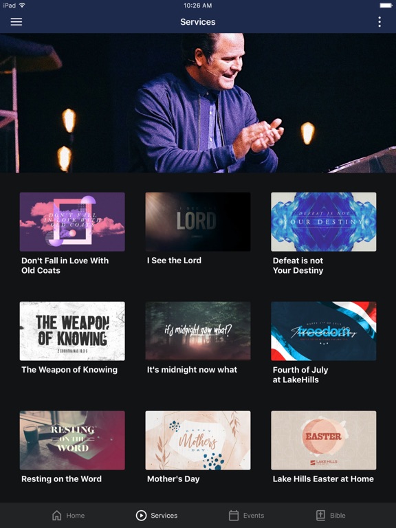 Lake Hills Church AR iPad screenshot 2 - Lifestyle app