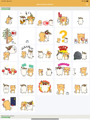 iMessage用の動くステッカー「ベラとブライアン」のおすすめ画像9