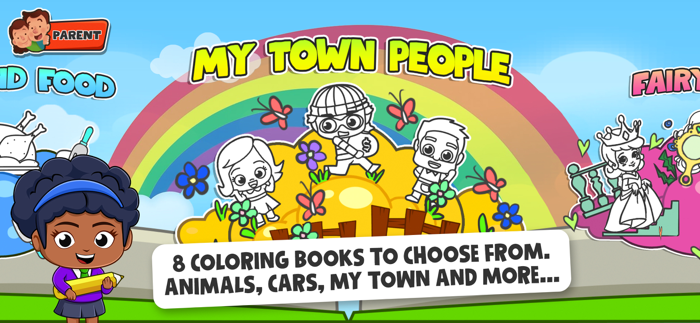 Baby Town - Coloring Games 2