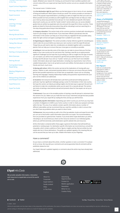 Expat Info Desk Screenshot