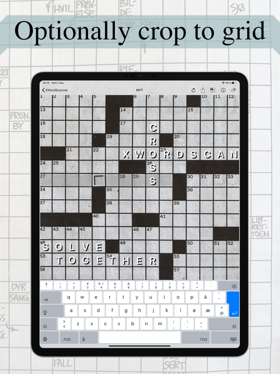 Crossword scanner: solve daily screenshot