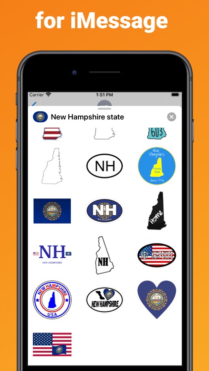 New Hampshire emoji & stickers