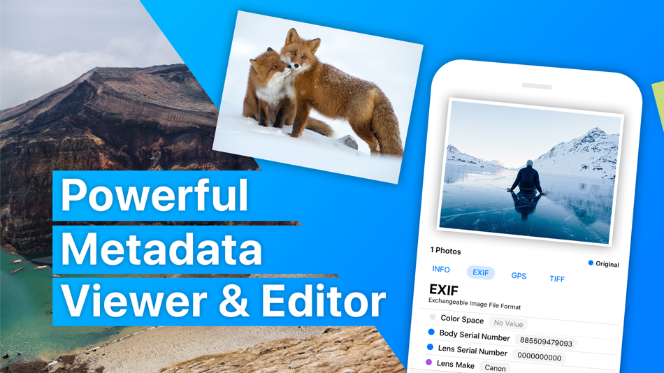 #1. Exif Metadata Viewer & Editor (iOS) 来自: Made in Russia