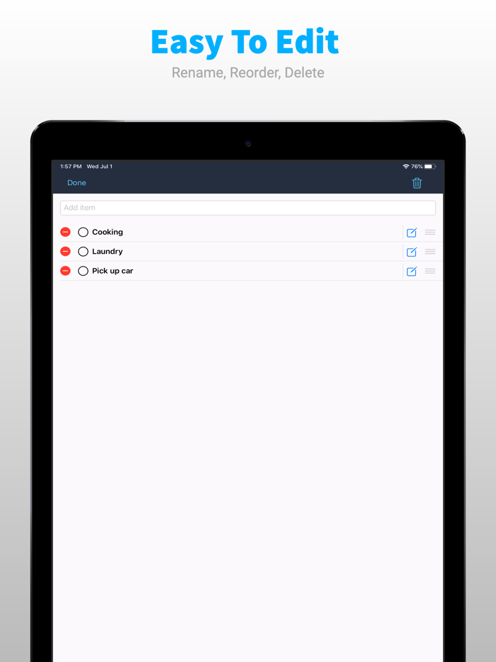 Simple List - Todo  Tasks