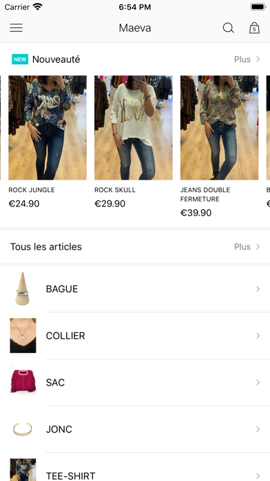 Maeva Shop Screenshot