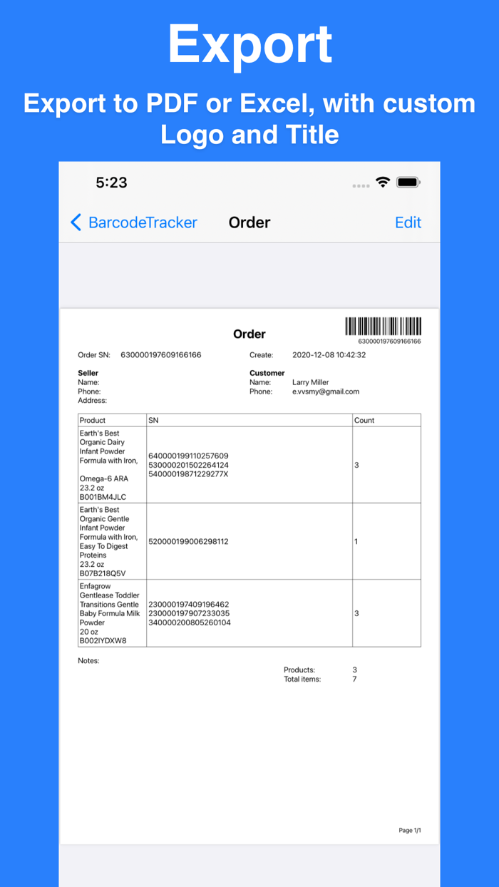 Barcode Scanner by iBarcode